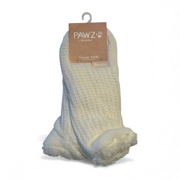 BearPaw Accessories - Pawz by Bearpaw Women's White Bootie Lounge Socks